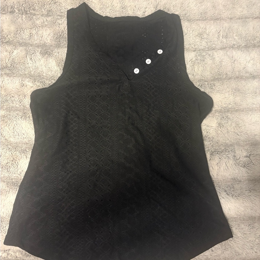 Elegant Black Sleeveless Top